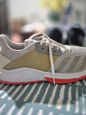 adidas Women's Athletic Shorts - Beige, Light Gray, Coral